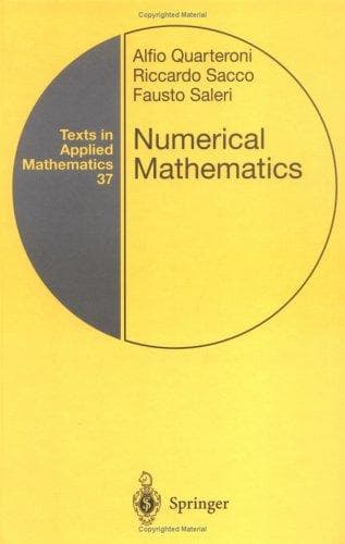 Tapa de Numerical mathematics