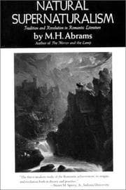 Tapa de Natural supernaturalism: tradition and revolution in romantic literature
