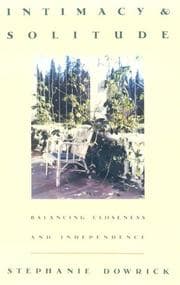 Tapa de Intimacy and solitude