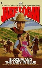 Tapa de Slocum and the Lady in Blue (Slocum Series #217)