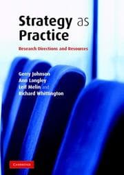 Tapa de Strategy as practice