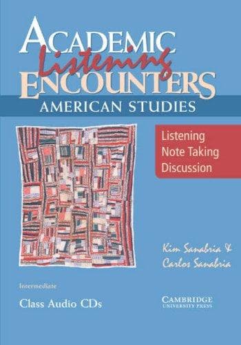 Tapa de Academic Listening Encounters: American Studies Class Audio CDs