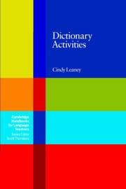 Tapa de Dictionary Activities (Cambridge Handbooks for Language Teachers)