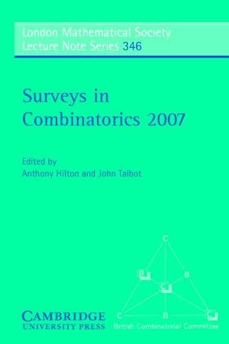 Tapa de Surveys in combinatorics 2007