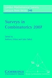 Tapa de Surveys in combinatorics 2007