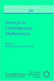 Tapa de Surveys in contemporary mathematics
