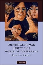 Tapa de Universal Human Rights in a World of Difference