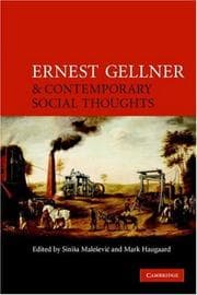 Tapa de Ernest Gellner and contemporary social thought