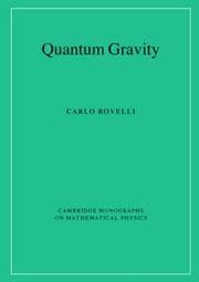 Tapa de Quantum Gravity (Cambridge Monographs on Mathematical Physics)