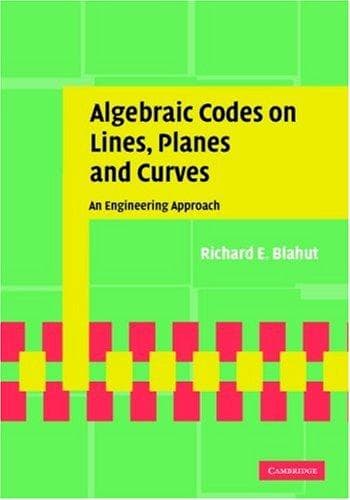 Tapa de Algebraic Codes on Lines, Planes, and Curves