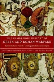 Tapa de The Cambridge history of Greek and Roman warfare