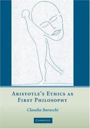 Tapa de Aristotle's Ethics as First Philosophy