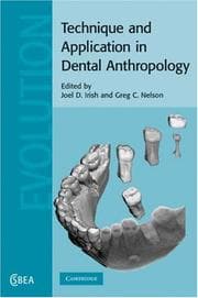Tapa de Technique and application in dental anthropology