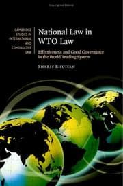 Tapa de National Law in WTO Law