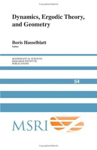 Tapa de Dynamics, Ergodic Theory and Geometry (Mathematical Sciences Research Institute Publications)