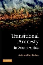 Tapa de Transitional Amnesty in South Africa