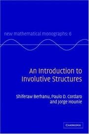 Tapa de An introduction to involutive structures