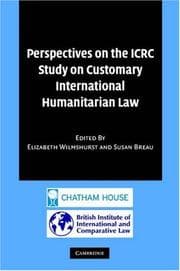Tapa de Perspectives on the ICRC study on customary international humanitarian law
