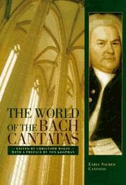Tapa de The world of the Bach cantatas