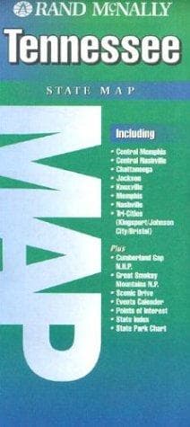 Tapa de Rand McNally Tennessee State Map