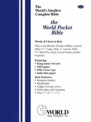 Tapa de World's Smallest Pocket Bible