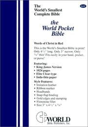 Tapa de World's Smallest Pocket Bible