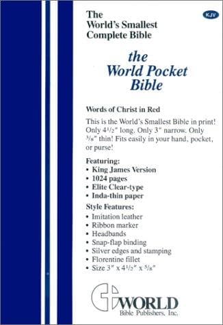 Tapa de World's Smallest Pocket Bible