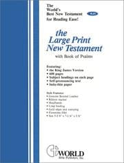 Tapa de Large Print New Testament with Psalms