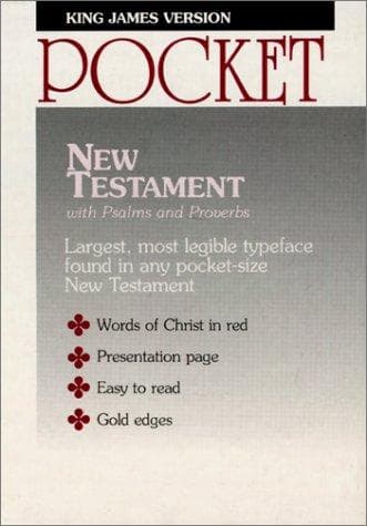 Tapa de Pocket New Testament with Psalms and Proverbs