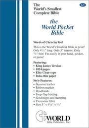 Tapa de World's Pocket Bible