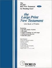 Tapa de Large Print New Testament with Psalms