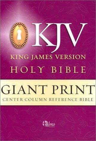 Tapa de Giant Print Center Column Reference Bible