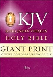 Tapa de Giant Print Center Column Reference Bible