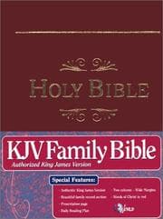 Tapa de KJV Family Bible