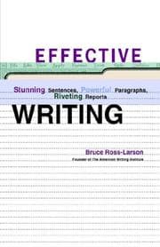 Tapa de Effective writing