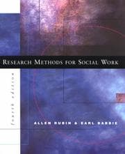 Tapa de Research Methods for Social Work (Non-InfoTrac Version)