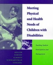 Tapa de Meeting physical and health needs of children with disabilities