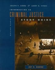 Tapa de Introduction to Criminal Justice