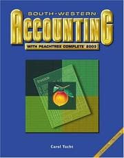 Tapa de South-Western Accounting with Peachtree Complete  2003