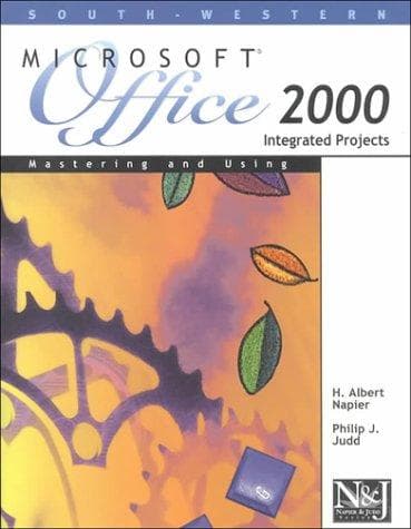 Tapa de Mastering and Using Microsoft Office 2000 Integrated Projects