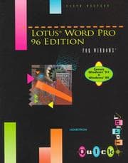 Tapa de Lotus Word Pro 96 Edition