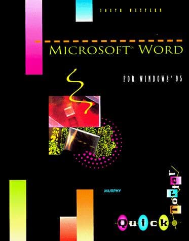 Tapa de Microsoft Word for Windows 95 (Quicktorial Series)