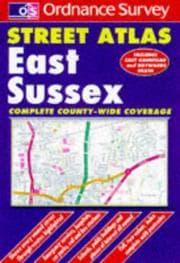 Tapa de East Sussex Street Atlas (OS / Philip's Street Atlases)