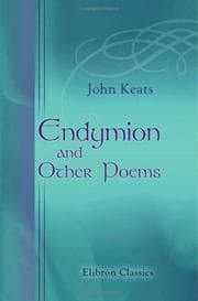 Tapa de Endymion and other poems