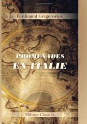 Tapa de Promenades en Italie