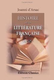 Tapa de Histoire de la littérature Française