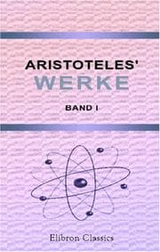Tapa de Aristoteles\' Werke