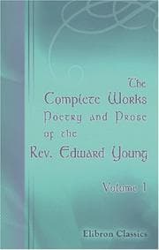 Tapa de The Complete Works, Poetry and Prose, of the Rev. Edward Young