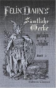 Tapa de Felix Dahns sämtliche Werke poetischen Inhalts: Band 5. Romane