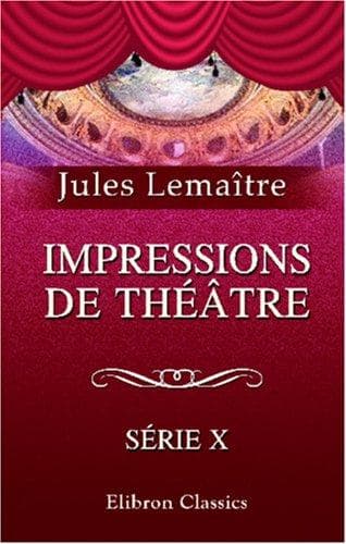 Tapa de Impressions de théâtre